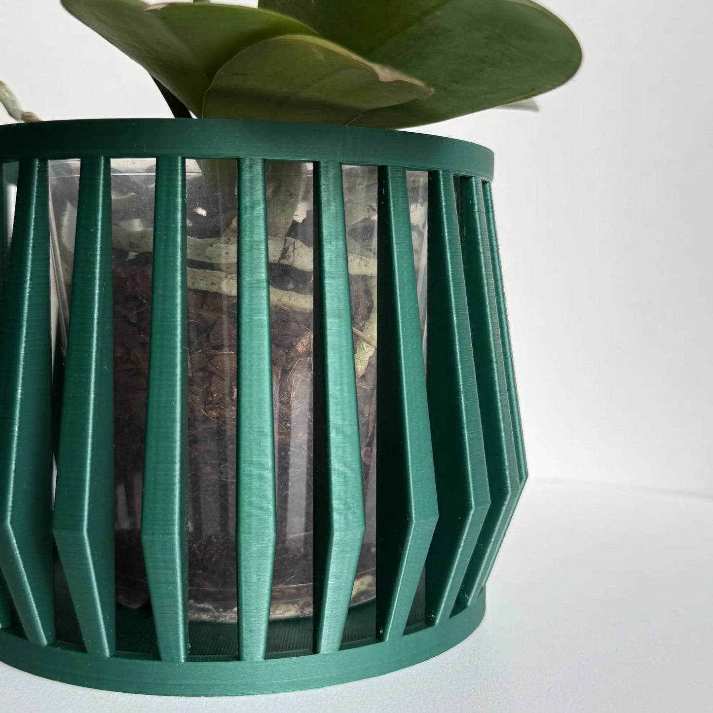 Orchid Pot with Drainage Holes, Modern Basket Orchid Planter with Holes for Orchids and Air Plants, Indoor/Outdoor Pot